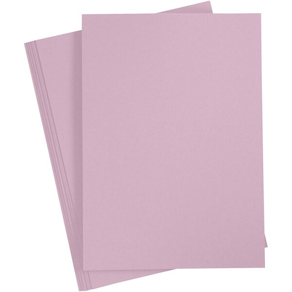Creativ Company Karton, A4, vel 210x297 mm, 220 gr, lichtpaars, 10 stuk/ 1 doos
