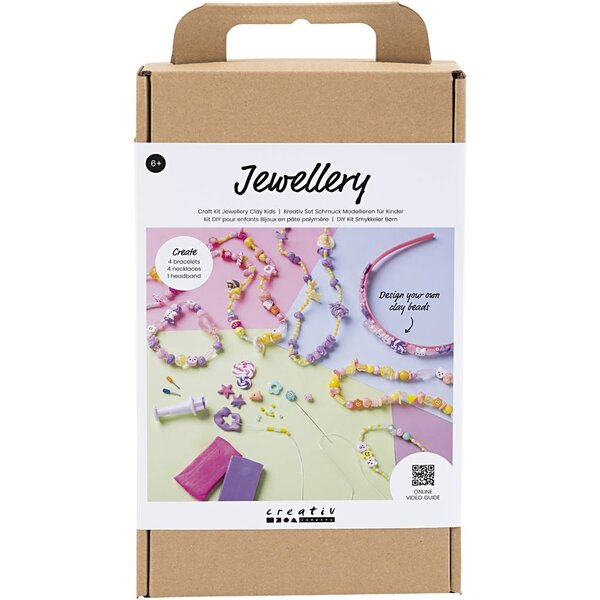 Creativ Company Hobbyset Sieraden Kids, diverse kleuren, 1 doos