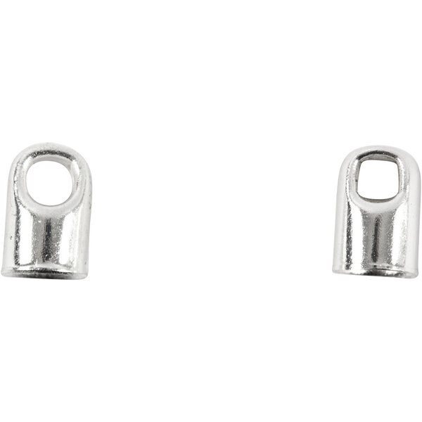 Creativ Company Eindkap, L: 7 mm, d 4,5 mm, verzilverd, 8 stuk/ 1 doos