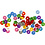 Creativ Company Stop ringen, diverse kleuren, 48 stuk/ 1 doos
