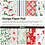 Creativ Company Design papierblok, vel 15,2x15,2 cm, 120 gr, groen, rood, wit, 50 vel/ 1 doos