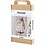Creativ Company Hobbyset Macramé, Kerstkrans, mosgroen, kerstrood, off-white, 1 doos