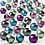 Creativ Company Pony kralen, d 10 mm, gatgrootte 4 mm, metallic kleuren, 60 gr, 125 ml/ 1 doos