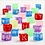 Creativ Company Letterkralen, afm 7x7x7 mm, gatgrootte 3 mm, diverse kleuren, 450 gr, 700 ml/ 1 Doosje