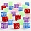Creativ Company Letterkralen, afm 7x7x7 mm, gatgrootte 3 mm, diverse kleuren, 450 gr, 700 ml/ 1 Doosje