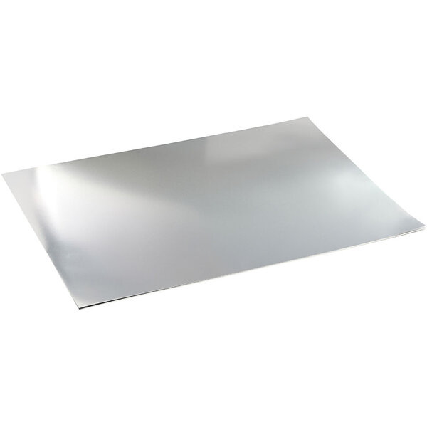 Creativ Company Metallic Foliekarton, A2, vel 420x594 mm, 280 gr, zilver, 10 vel/ 1 doos