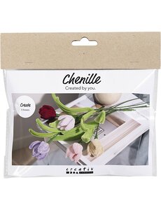 Creativ Company Mini Hobbyset Bloemen van Chenilledraad