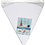 Creativ Company Kegels, H: 68 cm, d 20 cm, wit, 5 stuk/ 1 doos