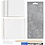 Creativ Company Mini Hobbyset Decoratie, Porseleinen onderzetters, blauw, 1 doos