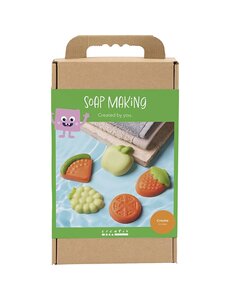 Creativ Company Hobbyset Zeep Maken, Fruit, groen, oranje, 1 doos