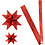 Vivi Gade Papieren vlechtstroken, L: 44+78 cm, B: 15+25 mm, d 6,5+11,5 cm, rood, 32 stroken/ 1 doos