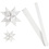 Vivi Gade Papieren vlechtstroken, L: 44+78 cm, d 6,5+11,5 cm, B: 15+25 mm, wit, 32 stroken/ 1 doos