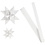 Vivi Gade Papieren vlechtstroken, L: 44+78 cm, d 6,5+11,5 cm, B: 15+25 mm, wit, 32 stroken/ 1 doos