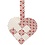 Vivi Gade Gevlochten harten, afm 14,5x10 cm, 120 gr, diverse kleuren, 8 set/ 1 doos
