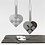 Vivi Gade Gevlochten harten, afm 14,5x10 cm, 120 gr, 8 set/ 1 doos