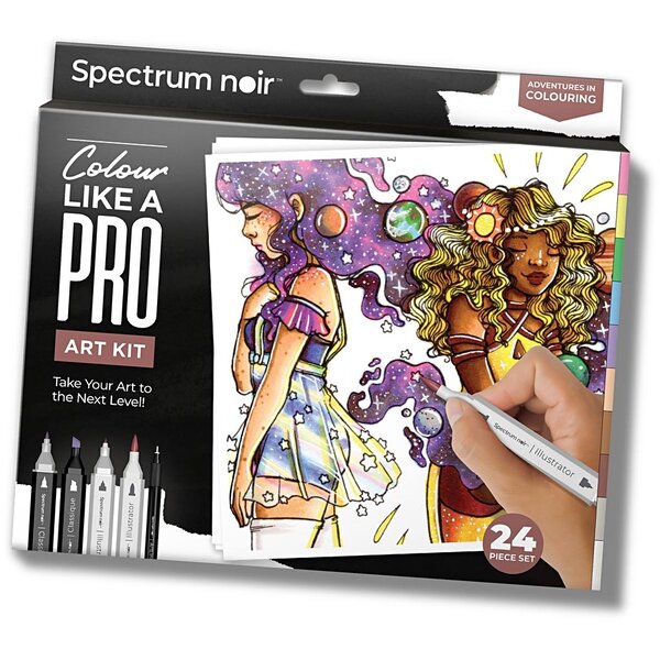 Creativ Company Hobbyset Illustratie, Avontuurlijk kleuren, diverse kleuren, 1 doos
