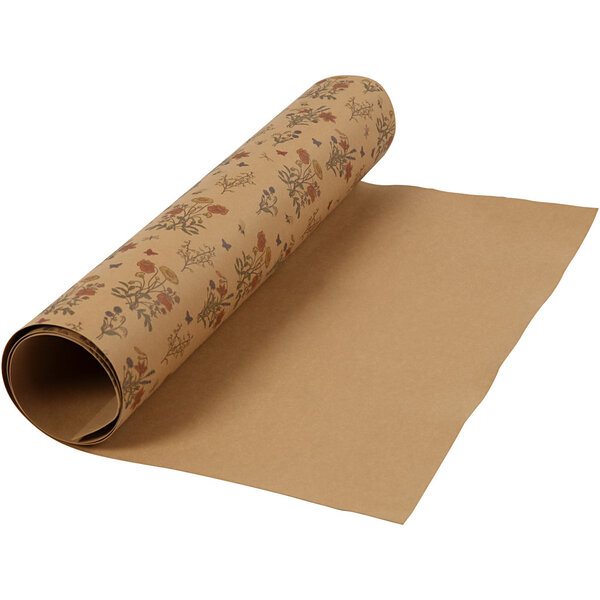 Creativ Company Faux Leather Papier, B: 49,5 cm, unikleurig,bedrukt, 350 gr, lichtbruin, 1 m/ 1 rol