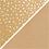 Creativ Company Faux Leather Papier, B: 50 cm, unikleurig,met folie, 350 gr, lichtbruin, goud, 1 m/ 1 rol