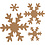 Creativ Company Sneeuwvlok, d 3+5+8+10 cm, 350 gr, beige, 16 stuk/ 1 doos