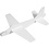 Creativ Company Vliegtuigen, L: 19 cm, B: 17,5 cm, wit, 2 stuk/ 1 doos