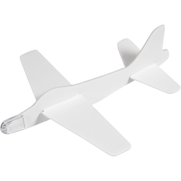 Creativ Company Vliegtuigen, L: 19 cm, B: 17,5 cm, wit, 2 stuk/ 1 doos