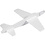 Creativ Company Vliegtuigen, L: 19 cm, B: 17,5 cm, wit, 2 stuk/ 1 doos