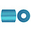 NABBI Strijkkralen, afm 5x5 mm, gatgrootte 2,5 mm, medium, turquoise (32256), 6000 stuk/ 1 doos