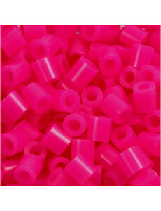 NABBI Strijkkralen, afm 5x5 mm, gatgrootte 2,5 mm, medium, cerise (32258), 1100 stuk/ 1 doos