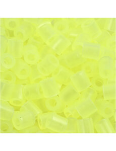 NABBI Strijkkralen, afm 5x5 mm, gatgrootte 2,5 mm, medium, neon geel (32223), 6000 stuk/ 1 doos
