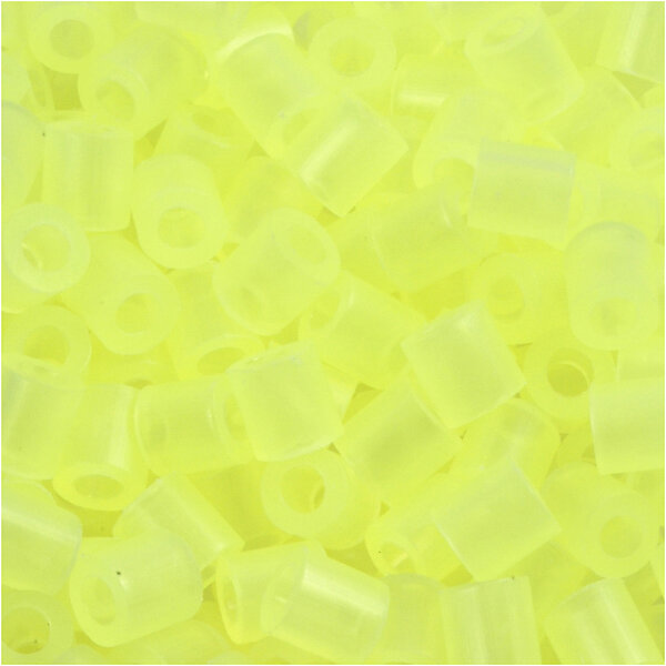 NABBI Strijkkralen, afm 5x5 mm, gatgrootte 2,5 mm, medium, neon geel (32223), 6000 stuk/ 1 doos