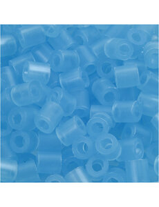 NABBI Strijkkralen, afm 5x5 mm, gatgrootte 2,5 mm, medium, neon blauw (32235), 1100 stuk/ 1 doos