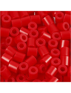 NABBI Strijkkralen, afm 5x5 mm, gatgrootte 2,5 mm, medium, rood (32231), 6000 stuk/ 1 doos