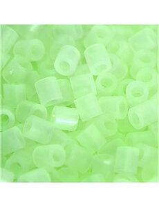 NABBI Strijkkralen, afm 5x5 mm, gatgrootte 2,5 mm, medium, lichtgevend, 1100 stuk/ 1 doos