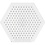 Creativ Company Onderplaat, kleine zeskant, afm 7 cm, medium, 10 stuk/ 1 doos