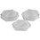 Creativ Company Onderplaat, kleine zeskant, afm 7 cm, medium, 10 stuk/ 1 doos