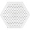 Creativ Company Onderplaat, kleine zeskant, afm 7 cm, medium, 10 stuk/ 1 doos