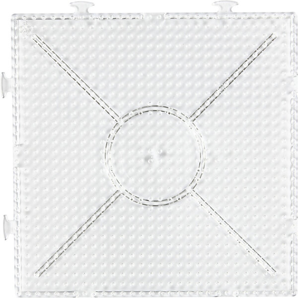 NABBI Onderplaat, groot vierkant, afm 15x15 cm, medium, helder, 1 stuk