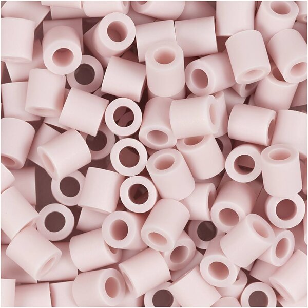NABBI BioBeads van NABBI, afm 5x5 mm, gatgrootte 2.5 mm, medium, lichtroze, 1000 stuk/ 1 doos