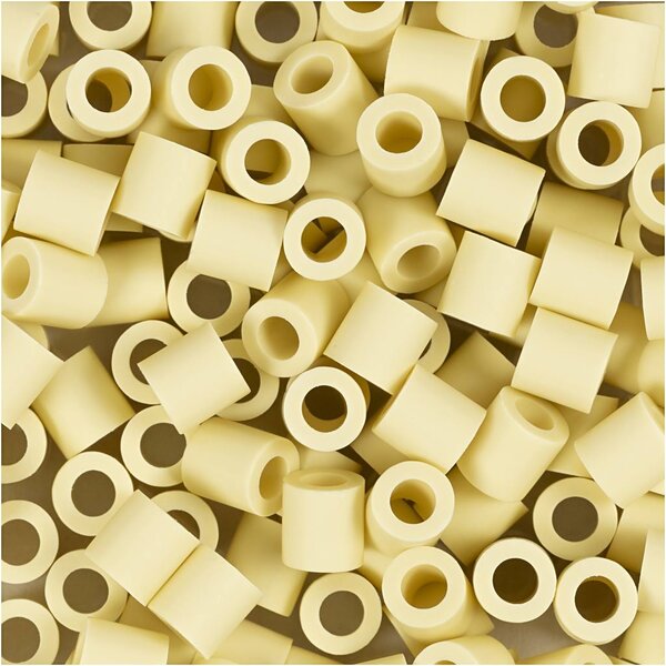 NABBI BioBeads van NABBI, afm 5x5 mm, gatgrootte 2.5 mm, medium, lichtgeel, 1000 stuk/ 1 doos