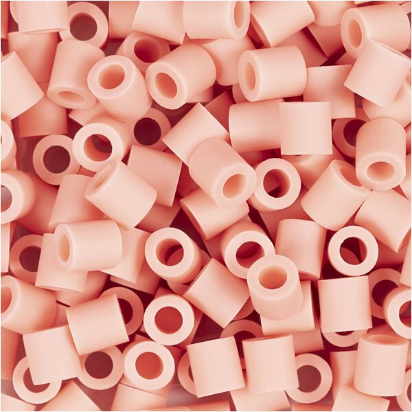 NABBI BioBeads van NABBI, afm 5x5 mm, gatgrootte 2,5 mm, medium, salmon (051), 1000 stuk/ 1 doos