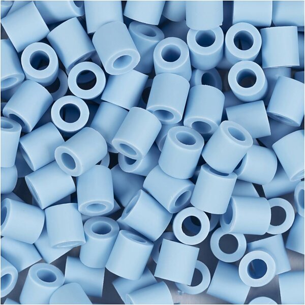 NABBI BioBeads van NABBI, afm 5x5 mm, gatgrootte 2.5 mm, medium, lichtblauw, 1000 stuk/ 1 doos