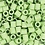 NABBI BioBeads van NABBI, afm 5x5 mm, gatgrootte 2,5 mm, medium, pastel groen, 1000 stuk/ 1 doos
