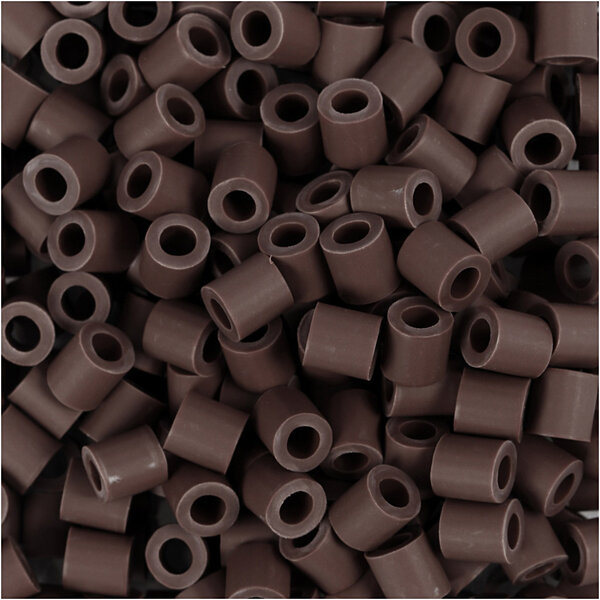NABBI BioBeads van NABBI, afm 5x5 mm, gatgrootte 2.5 mm, medium, bruin, 3000 stuk/ 1 doos