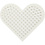 NABBI NABBI BioBeads Grondplaat, klein hart, afm 7x8,5 cm, medium, 1 stuk