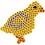 NABBI NABBI BioBeads Grondplaat, vogel, afm 6,2x13,4 cm, medium, 1 stuk