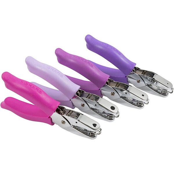 Fiskars Fiskars Handpons, gatgrootte 1,5+3+5+6 mm, 4 stuk/ 1 doos