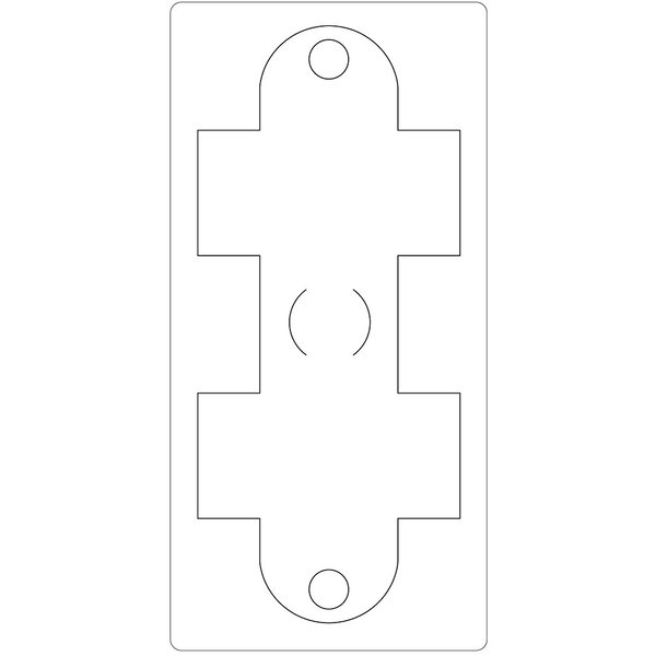 Creativ Company Snijmal, cadeaudoosje, afm 15,2x30,37 cm, dikte 15 mm, 1 stuk