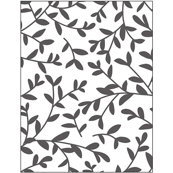 Creativ Company Embossing Folder , twijgen, afm 11x14 cm, dikte 2 mm, 1 stuk