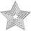 Creativ Company Stans- en embossing mallen, sterren, d 3,5-11,5 cm, 1 stuk
