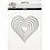Creativ Company Stans- en embossing mallen, harten, afm 2,5x3-10x11 cm, 1 stuk